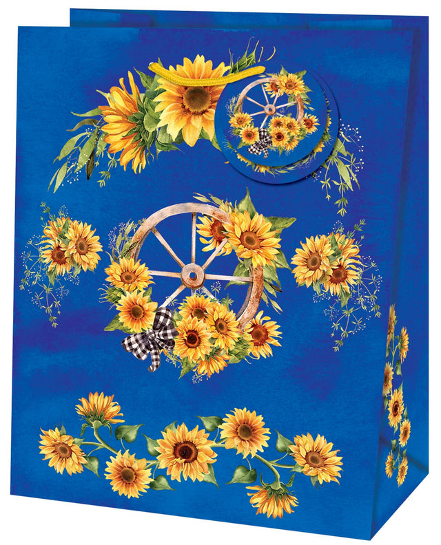 Dárková taška Medium (TM), 19 x 10.2 x 23 cm motiv Slunečnice 22413 TM.jpg#14929#cf987d6736bc