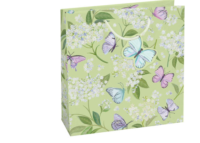 Dárková taška čtvercová-(TQ)  Quad mat  o rozměrech 15x6x14,5cm se  vzorem motýlů 22502 TQ.jpg#15038#84a782408782