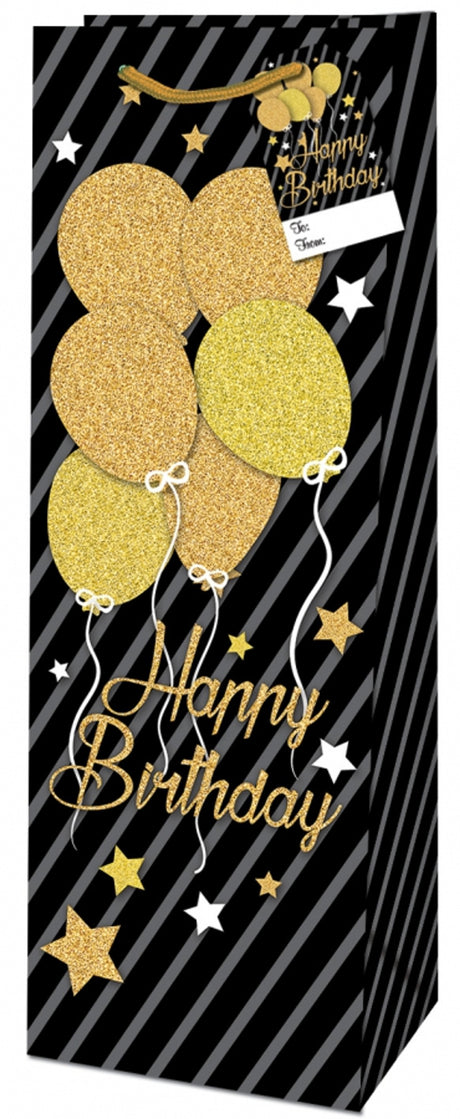 Dárková taška na láhev (TB) č. 21916  TB  Zlaté narozeniny 21916 TB.jpg