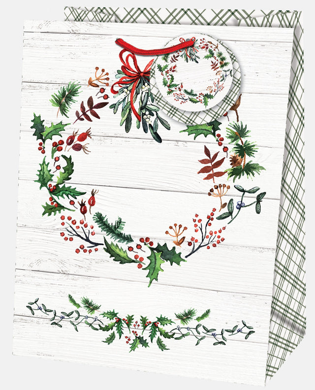 Dárková taška vánoční Jumbo (TJ) - ADVENTNÍ VĚNEC - 33x13,7x44,5 cm 223511 TJ.jpg#15801#cfb91d47357b