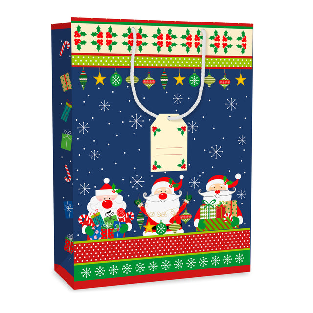 Dárková taška vánoční Jumbo (TJ)  - SANTA KLAUS - 33x13,7x44,5 cm 225516 TJ.jpg
