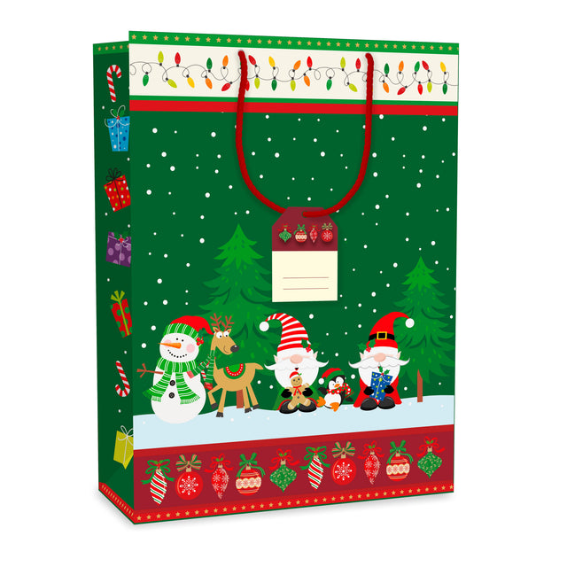 Dárková taška vánoční Jumbo (TJ)  - SANTA KLAUS - 33x13,7x44,5 cm 225517 TJ.jpg
