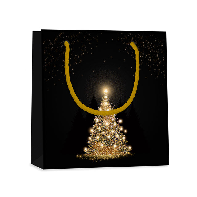 Dárková taška vánoční čtvercová (TQ) - VÁNOČNÍ STROMEČEK - 15x6x14,5cm 225511 TQ.jpg