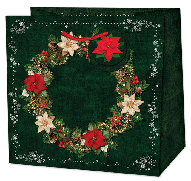 Dárková taška vánoční velká (TL) - ADVENTNÍ VĚNEC - 30x30x13,7cm 222511 TL.jpg#15559#8658296cddf0