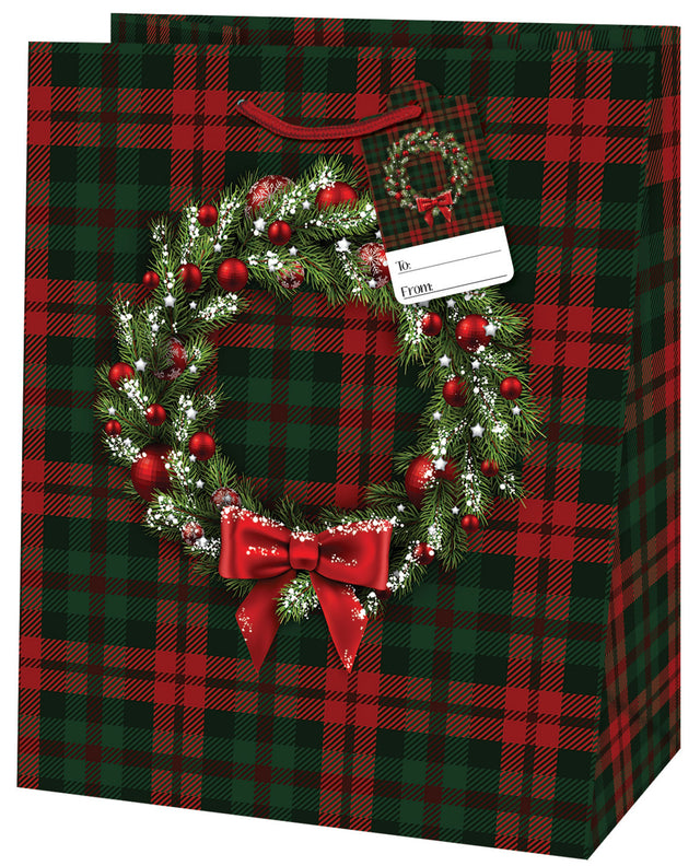 Dárková taška vánoční velká (TL) - ADVENTNÍ VĚNEC - 33x26,7x13,7cm 223510 TL.jpg
