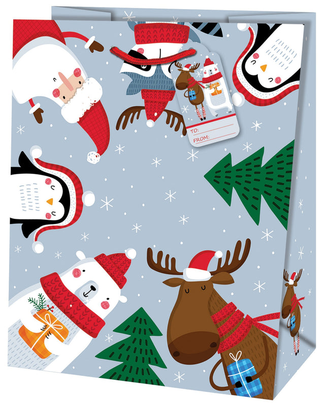 Dárková taška vánoční velká (TL) - SANTA KLAUS - 33x26,7x13,7cm 223522 TL.jpg