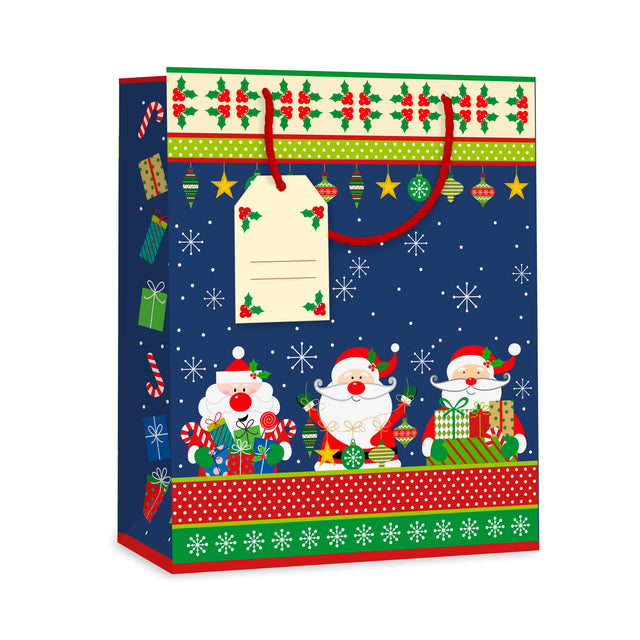 Dárková taška vánoční velká (TL) - SANTA KLAUS - 33x26,7x13,7cm 225516 TL.jpg