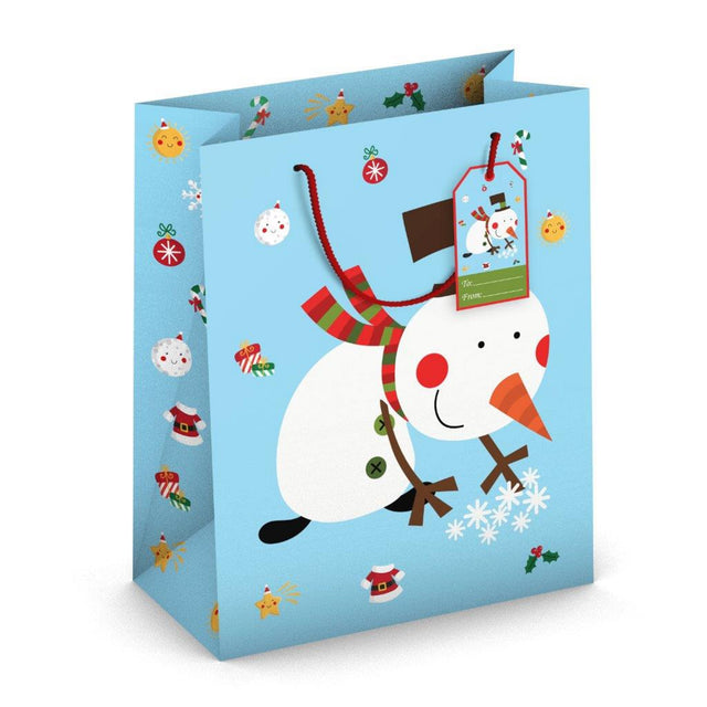 Dárková taška vánoční velká (TL) - SNĚHULÁK - 33x26,7x13,7cm 224513 TL.jpg