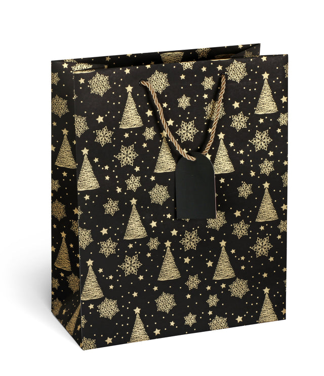 Dárková taška vánoční velká (TL) - ZLATÝ STROMEČEK - 33x26,7x13,7cm 226502 TL.jpg