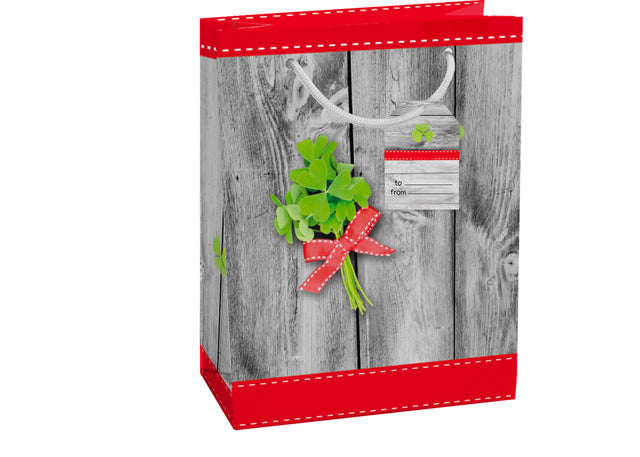 Dárková taška velká  (TL) o rozměrech 26,7x33x13,7 cm s motivem trojlístku 22514 TL.jpg