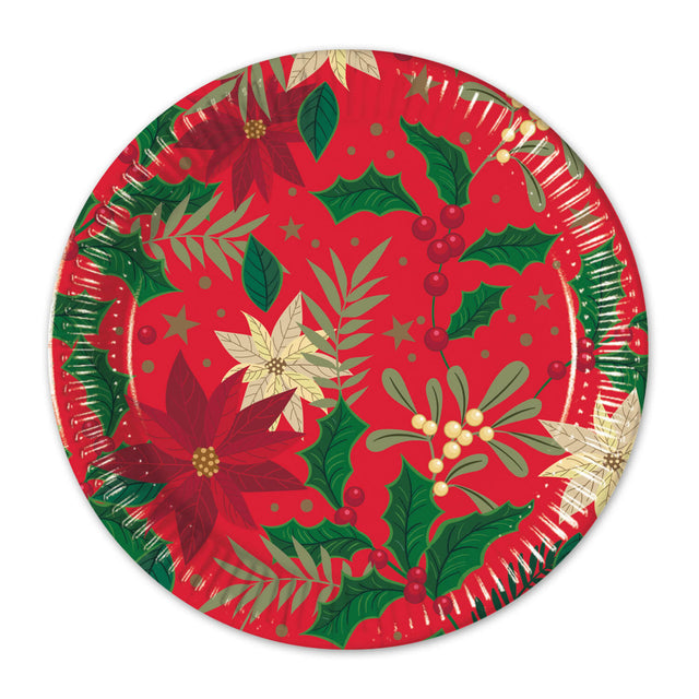 HOLLY POINSETTIA Párty talířky 8 ks 95380.jpg#15897#98b0988bedd8