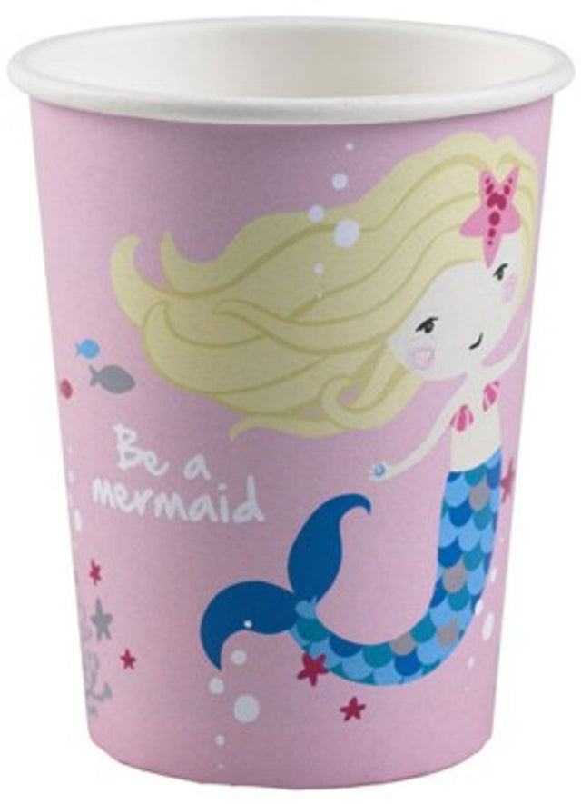 MERMAID PINK Papírové párty kelímky 8 ks 9903032-66 A.jpg#15907#469738cde227