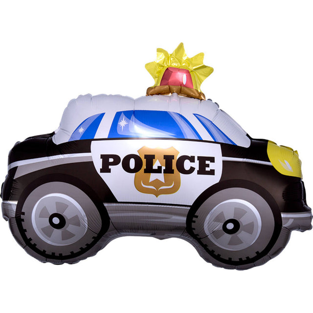 Nafukovací fóliový balónek POLICEJNÍ VŮZ 60x45 cm vhodné pro plnění heliem i vzduchem 3367301.jpg
