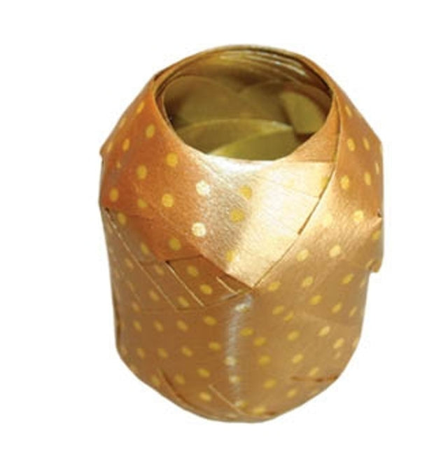 Stuha vejce Polka Dots - Zlatá - 7.5 mm x 10 m V103.jpg#17365#64d90b60a732