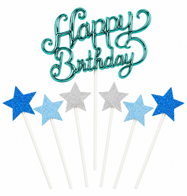 Trendy zápich na dort – Happy Birthday – 23 x 12 x 15 cm (7 ks) CTOP-02_1.png#19118#cf70e2172b45