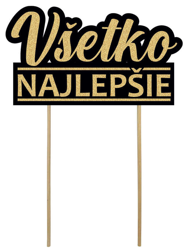 Trendy zápich na dort – Všetko najlepšie – 24 x 13 x 13 cm (1 pc) CTOP-14_1.jpg